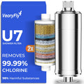 VeoryFly Shower Filter | Hard Water Softener with 2 Cartridges