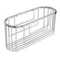 TATAY Oval Shower Caddy – Rustproof Chrome Brass No-Drill Shelf