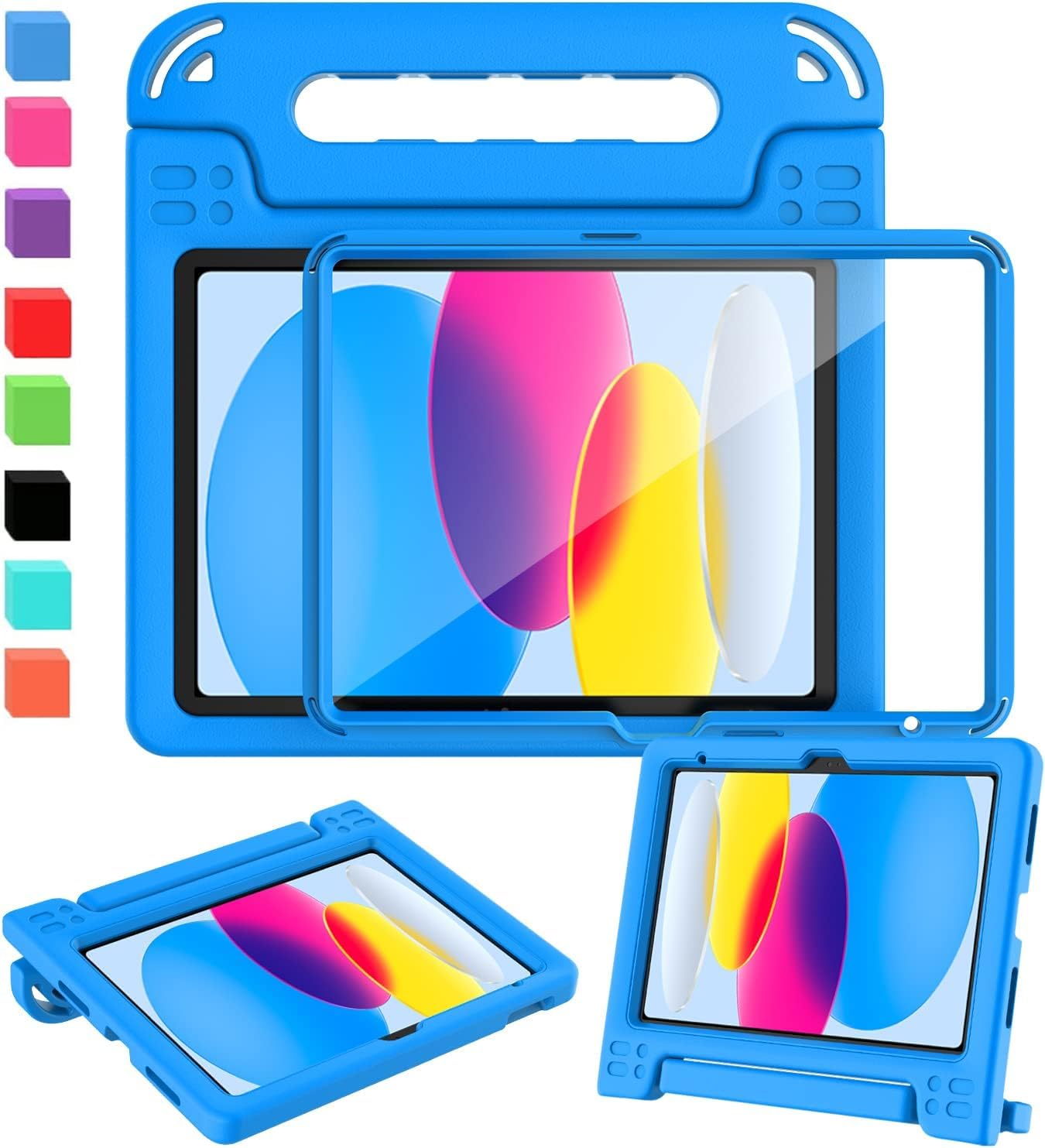 SINSO iPad 11th/10th Gen Case | Shockproof Kids Cover with Screen Protector
