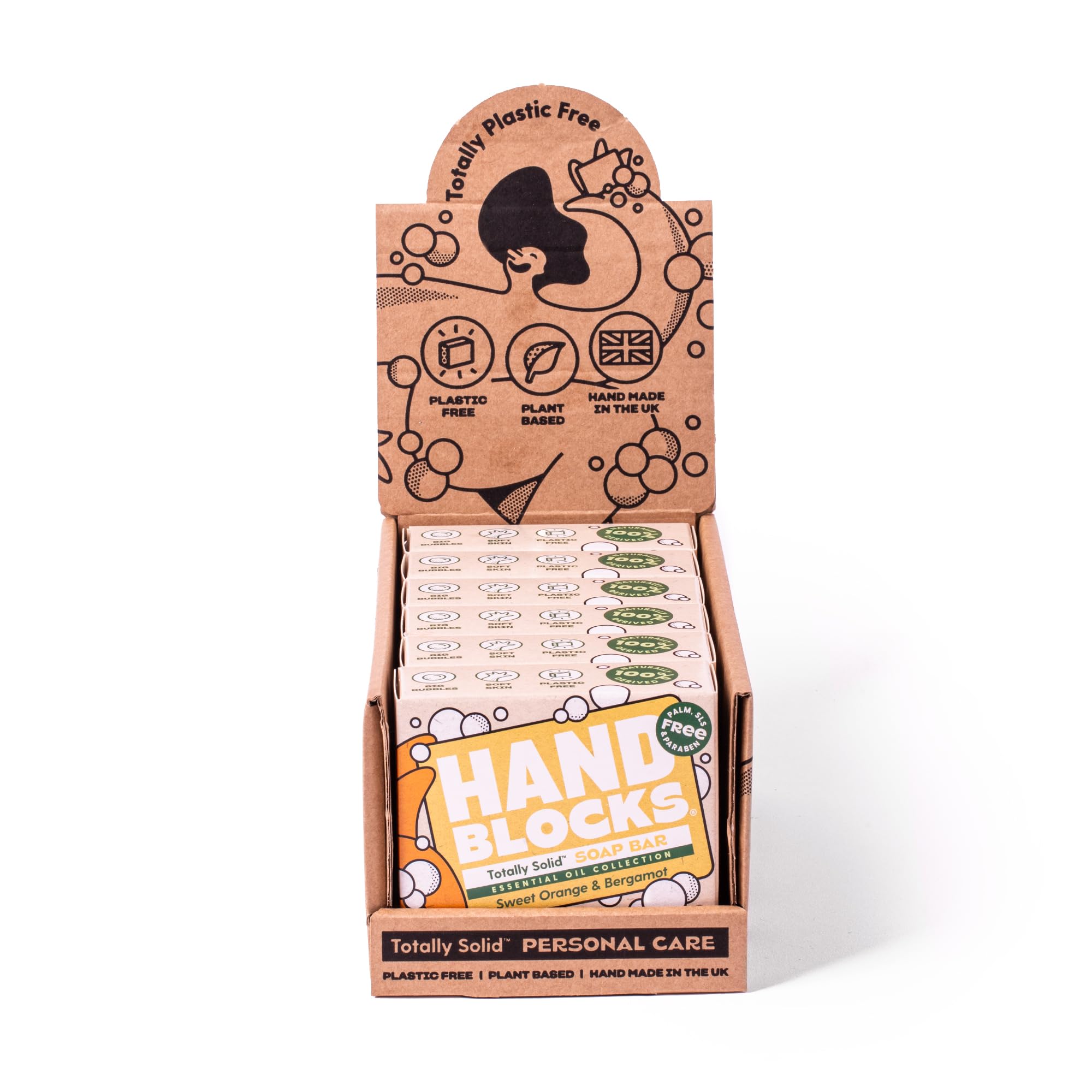 Sweet Orange & Bergamot Natural Soap Bars - 6 Pack
