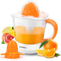Aigostar Electric Citrus Juicer – 700ml Bowl with 2 Cones, White