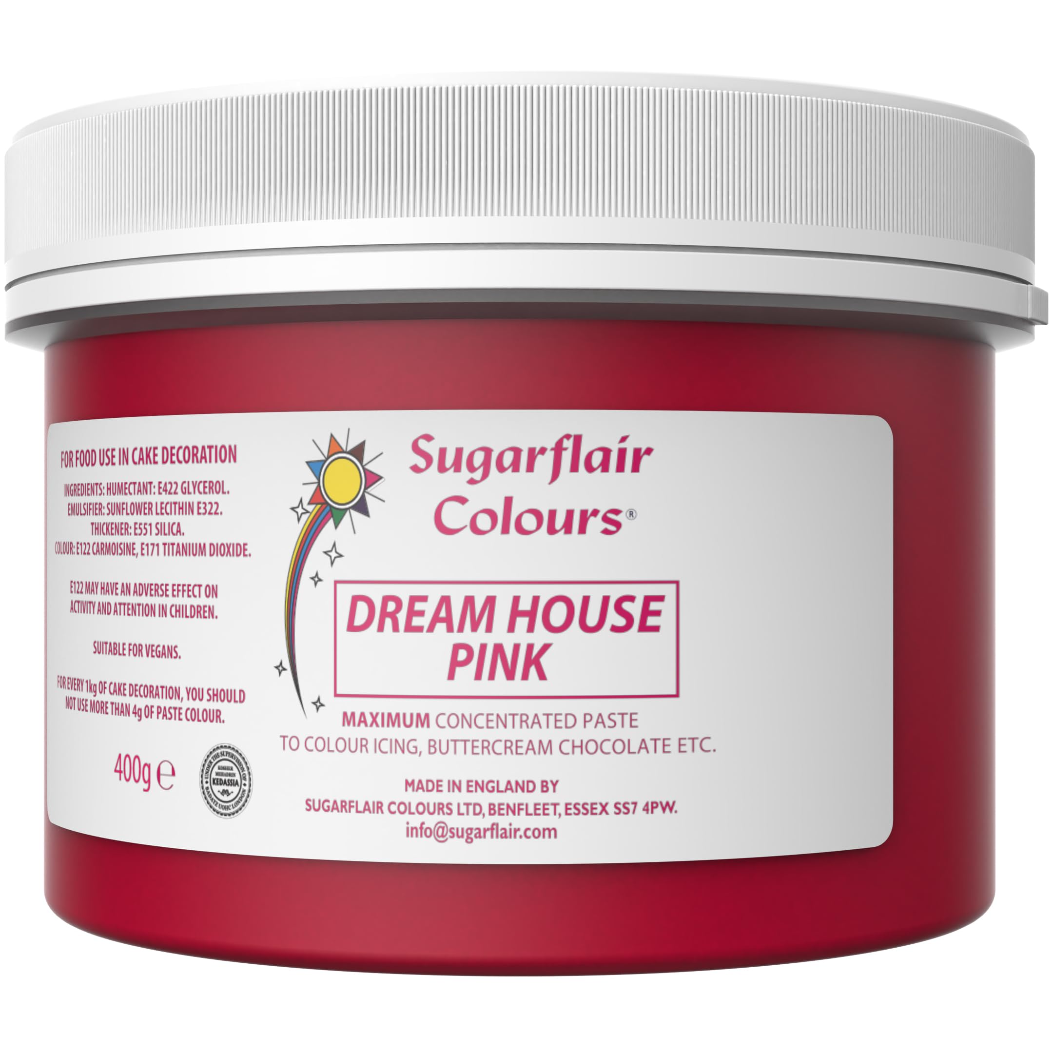 Sugarflair Dream House Pink Maximum Concentrated Food Colouring Paste
