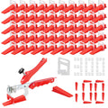 Flintronic 400PCS Tile Leveling System - 3mm Spacers, Wedges & Pliers
