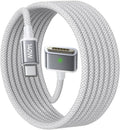 LISEN 140W USB-C Magnetic 3 Cable for MacBook Pro/Air | 6FT Braided Nylon