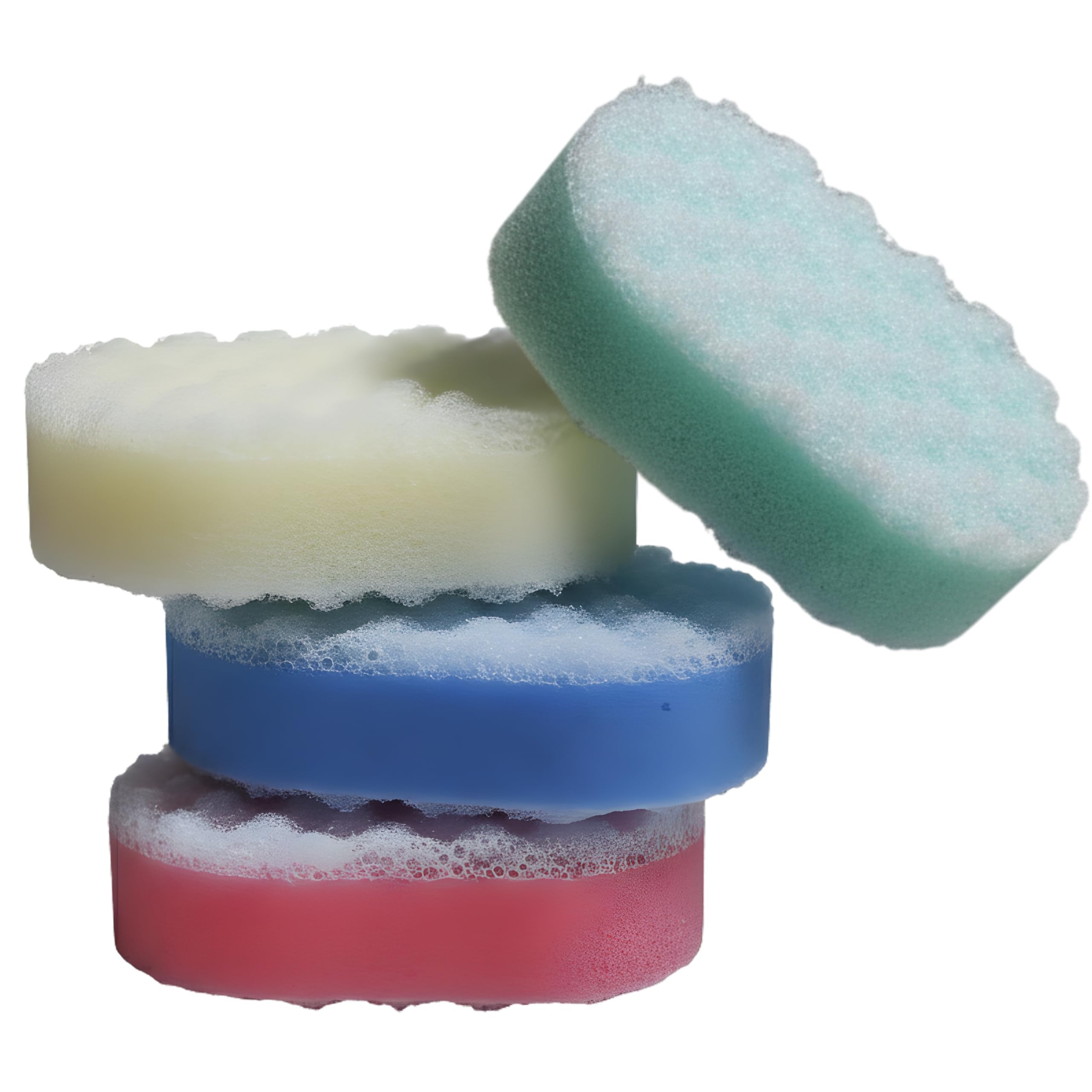 Exfoliating Bath Sponge - 12 Pack Multi-Color Body Scrubbers