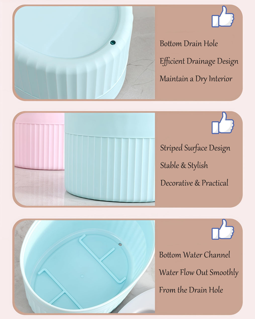 Toothbrush Holder for Bathroom Countertop, Multi-Slot Toothbrush Caddy with Drainage, Detachable Design, Non-Slip Base, Toothpaste Organizer1, Blue