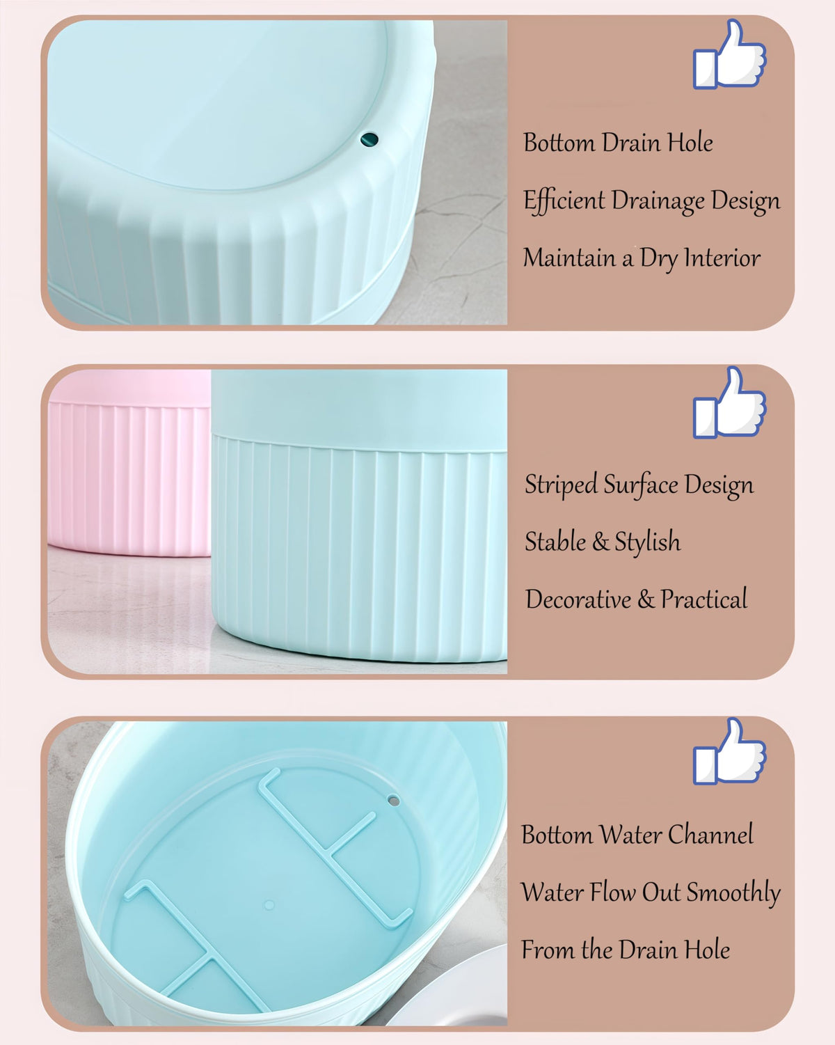 Toothbrush Holder for Bathroom Countertop, Multi-Slot Toothbrush Caddy with Drainage, Detachable Design, Non-Slip Base, Toothpaste Organizer1, Blue