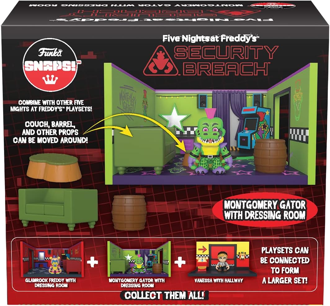 Funko FNAF Snap: Gator's Room Playset – Collectible Vinyl Toy