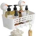 Lifewit Shower Caddy Suction Cup – 10.4" No-Drill Bathroom Shelf Basket