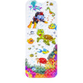 Kids Non-Slip Bath Mat | Cartoon Sea Animal | 40x16 Inch
