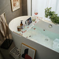 Clear Acrylic Bathtub Tray with Gold Handles – 31.5 Inch