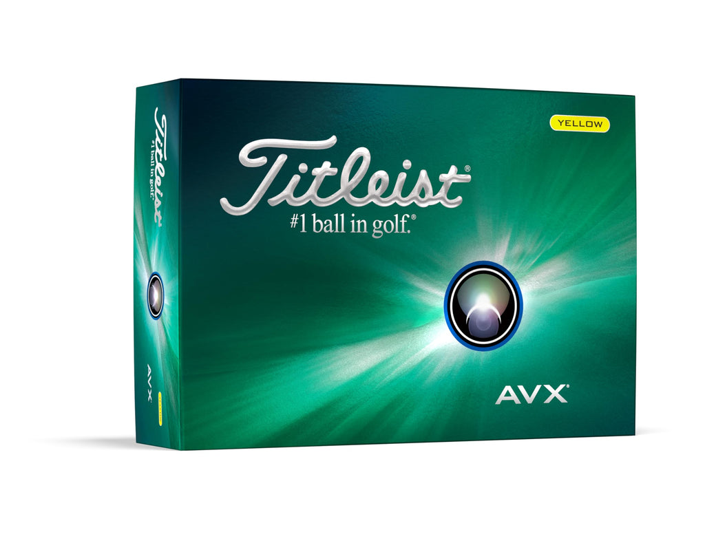 Titleist AVX Golf Balls – Yellow Soft Feel Low Spin Distance Balls