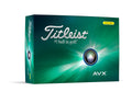 Titleist AVX Golf Balls – Yellow Soft Feel Low Spin Distance Balls