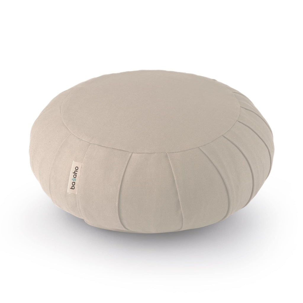 Basaho Classic Zafu Meditation Cushion | Organic Cotton & Buckwheat