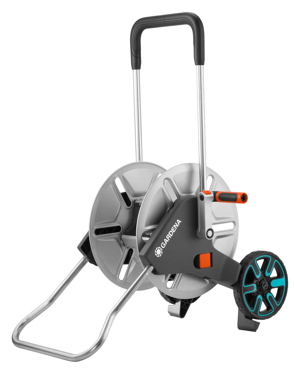 Gardena CleverRoll M Metal Hose Trolley – 60m Capacity & Anti-Drip