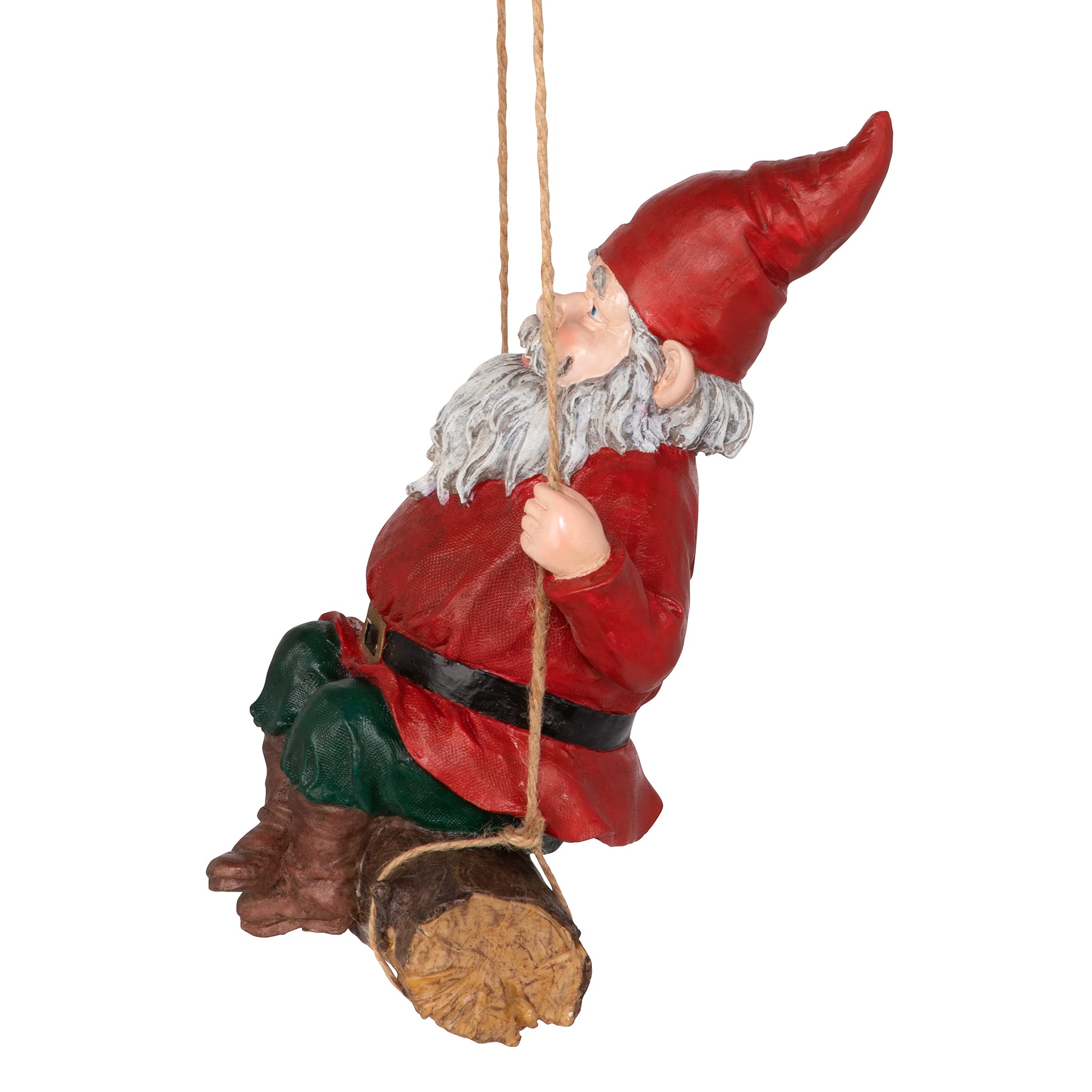 Design Toscano Sammy the Swinging Garden Gnome Outdoor Statue – 38cm