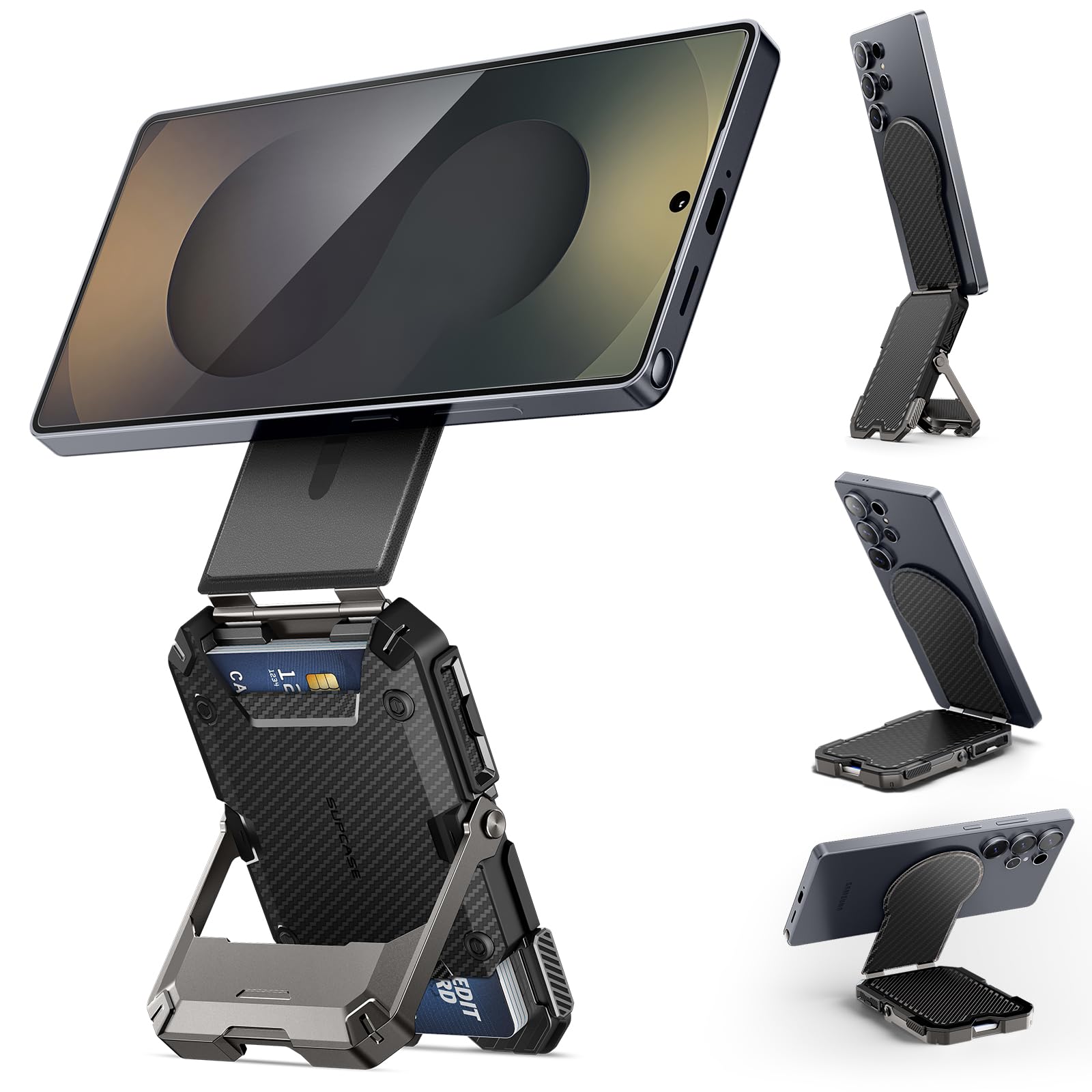 SUPCASE MagSafe Magnetic Wallet – 5-Card Holder & RFID Blocking Stand
