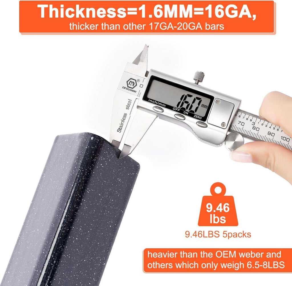 GFTIME 57cm Flavorizer Bars for Weber Spirit E310 E320 & Genesis Silver B/C