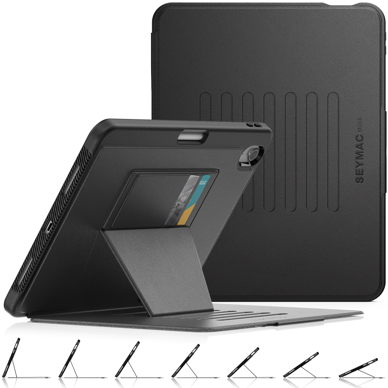 SEYMAC iPad Air 11 inch Case (2024/2025) - Shockproof Magnetic Stand