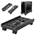BOTEWO PC Stand with Wheels: Computer PC Tower Stand Adjustable CPU Holder Trolley Under Desk Universal for Home Office Desk PC