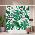 Woutay Tropical Palm Leaves Shower Curtain – Mold Resistant Polyester