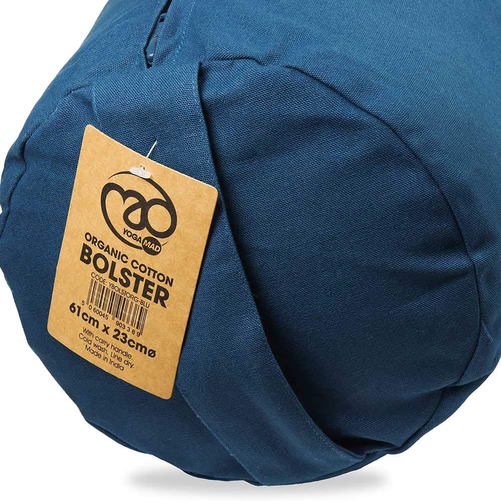 Yoga-Mad Organic Cotton Yoga Bolster | Eco-Friendly Support Cushion