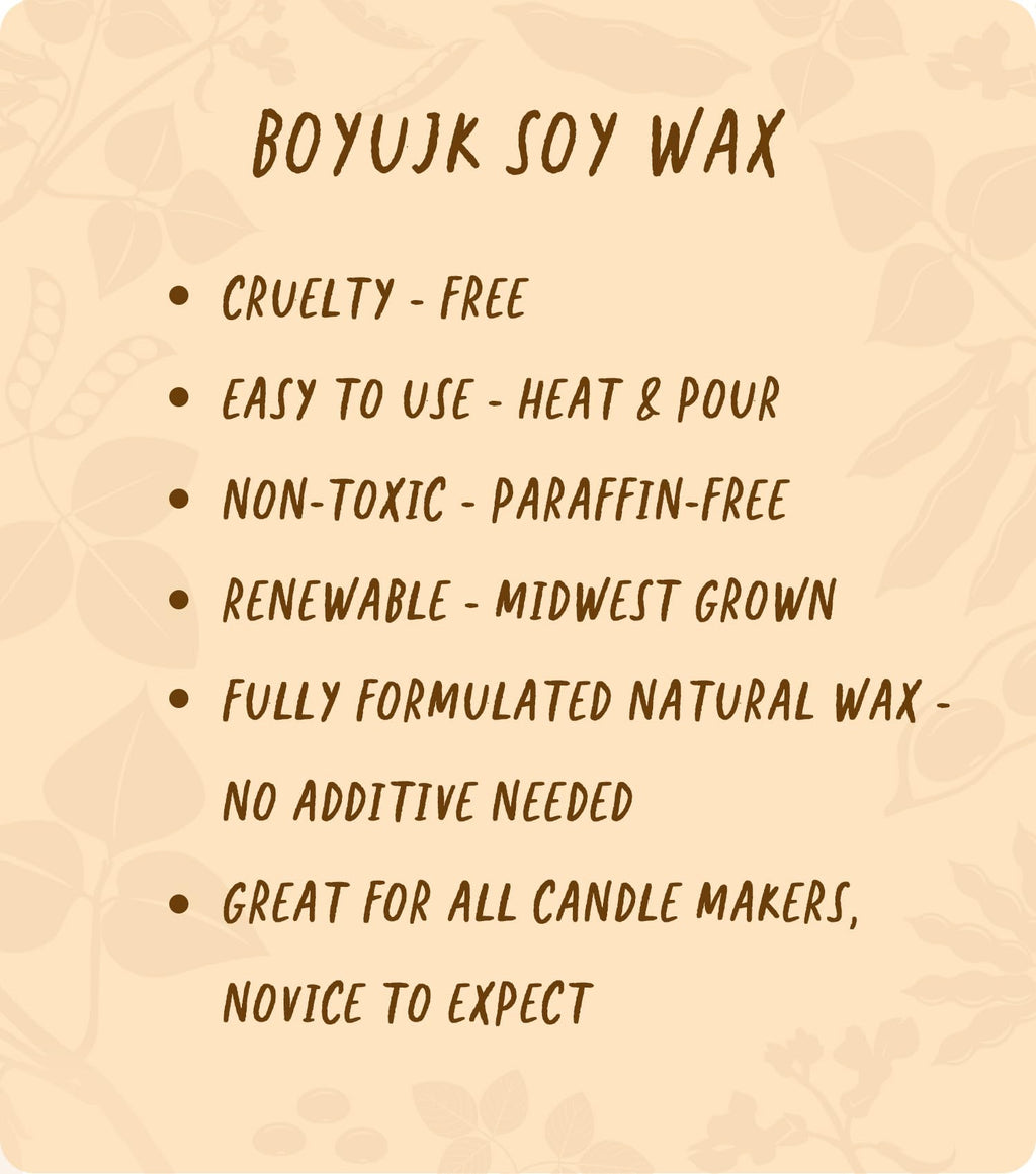BOYUJK Natural Soy Wax for Candle Making – 100% Organic Pure Wax (4KG)