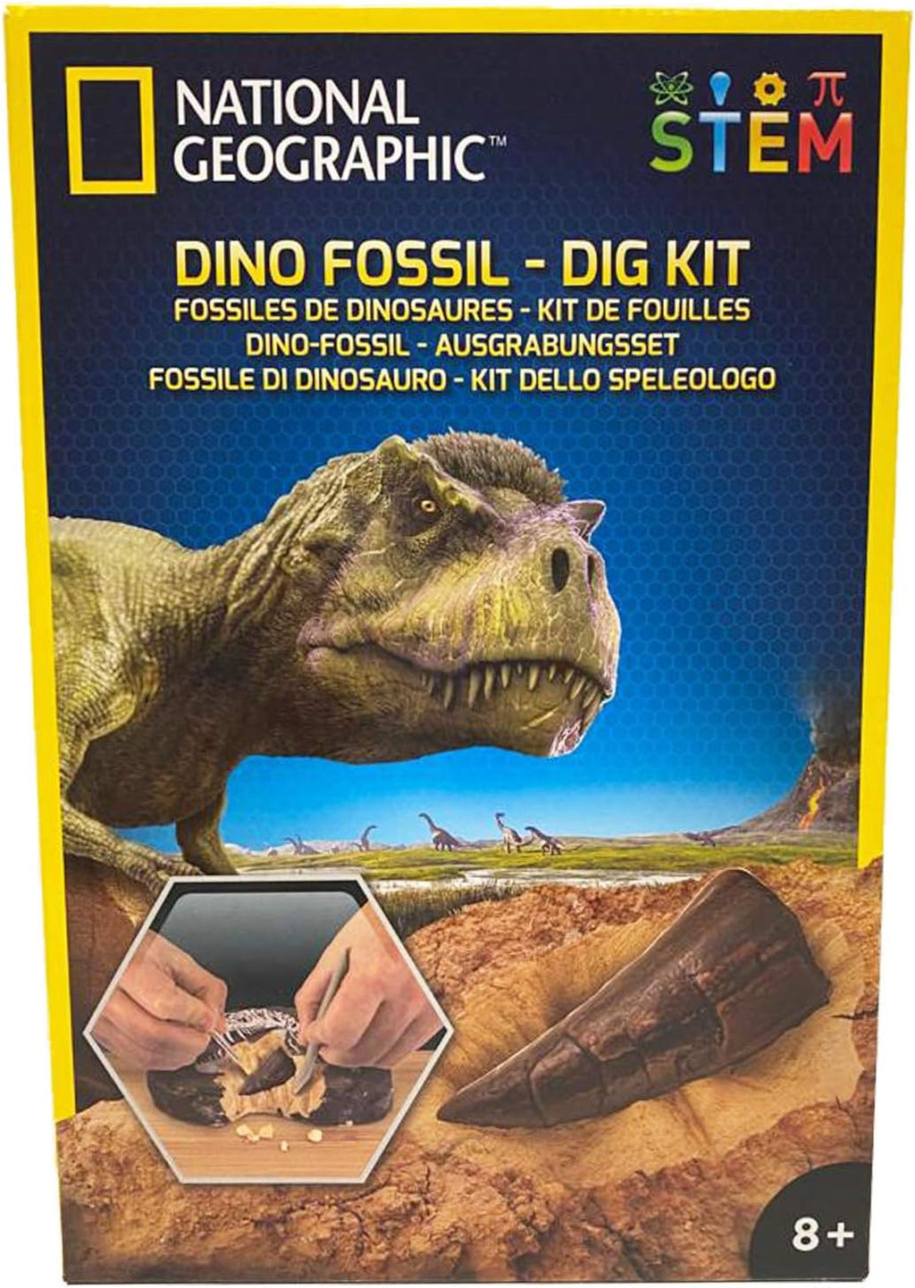 National Geographic Dinosaur Dig Kit – STEM Fossil Excavation Toy