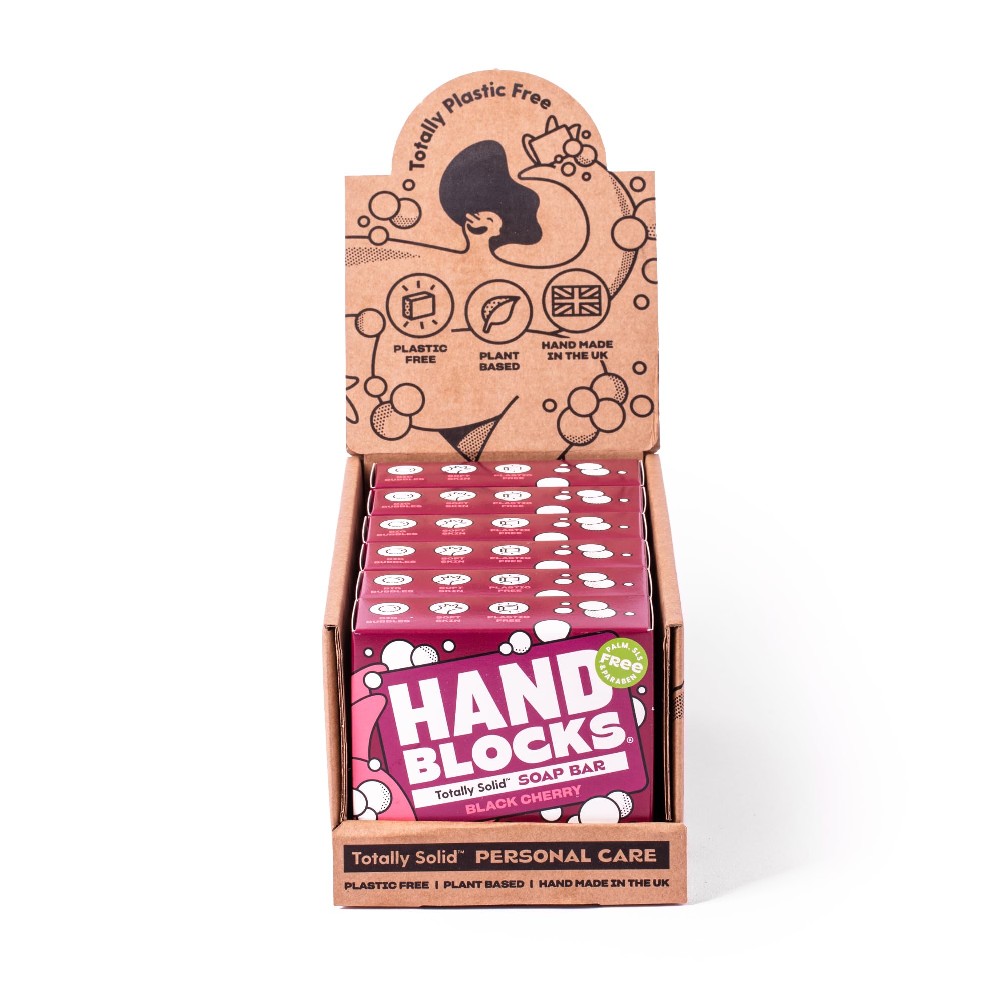 Black Cherry Natural Soap Bars - 6 Pack Handmade Soap