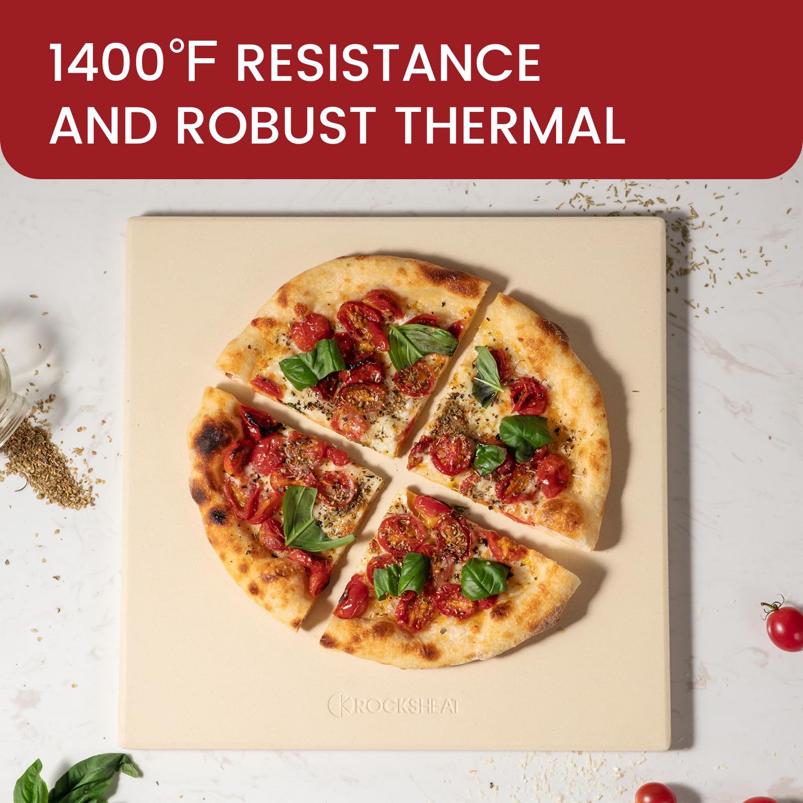 Square Cordierite Pizza Stone for Ooni Koda & Fyra 12