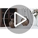 TRIROCKS Moroccan Metal Table Lamp Set – Battery Powered LED Lanterns