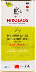 Nikolaos Extra Virgin Olive Oil – 5L Cold-Pressed Greek Olive Oil