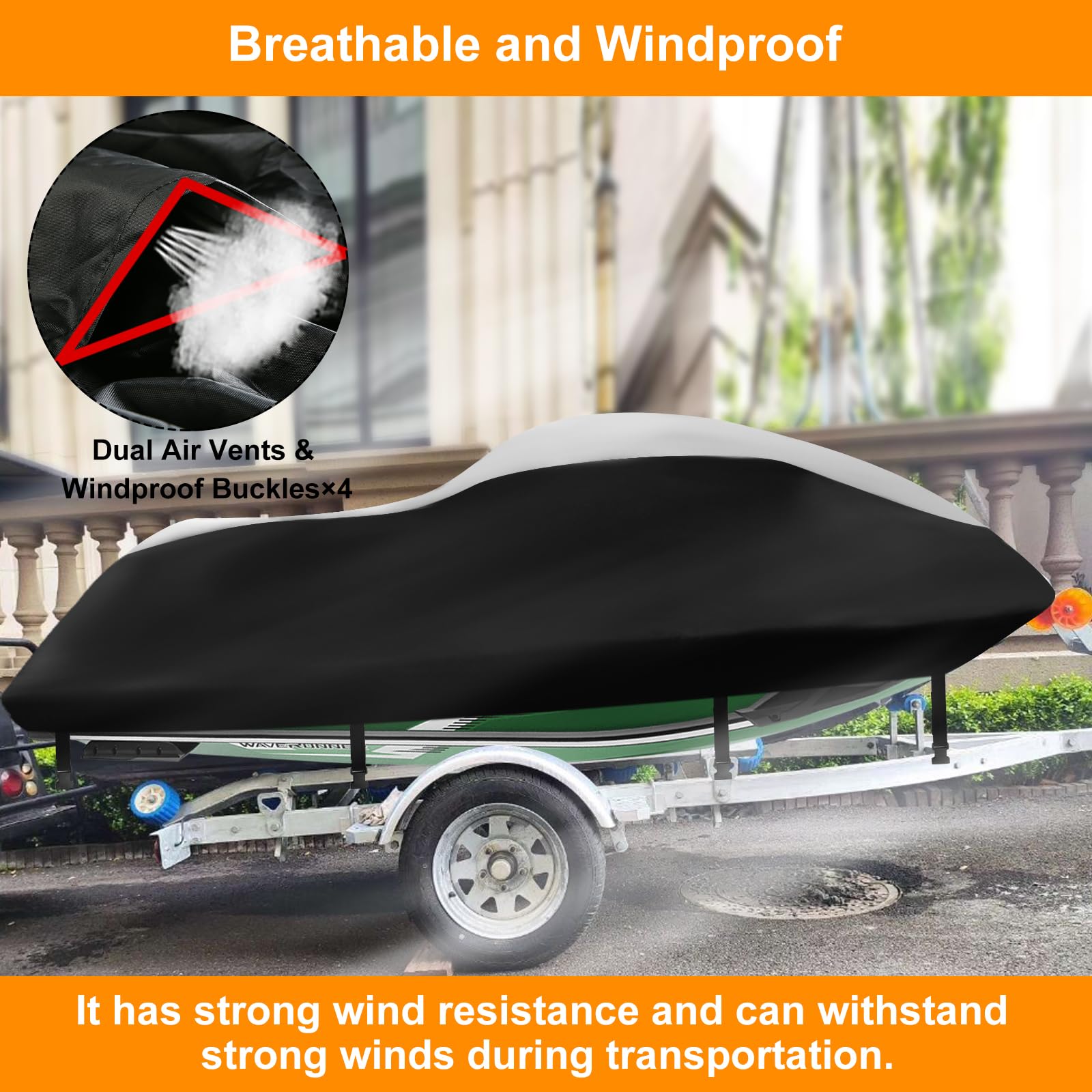 Waterproof Jet Ski Cover – 420D Heavy Duty UV Resistant PWC Cover