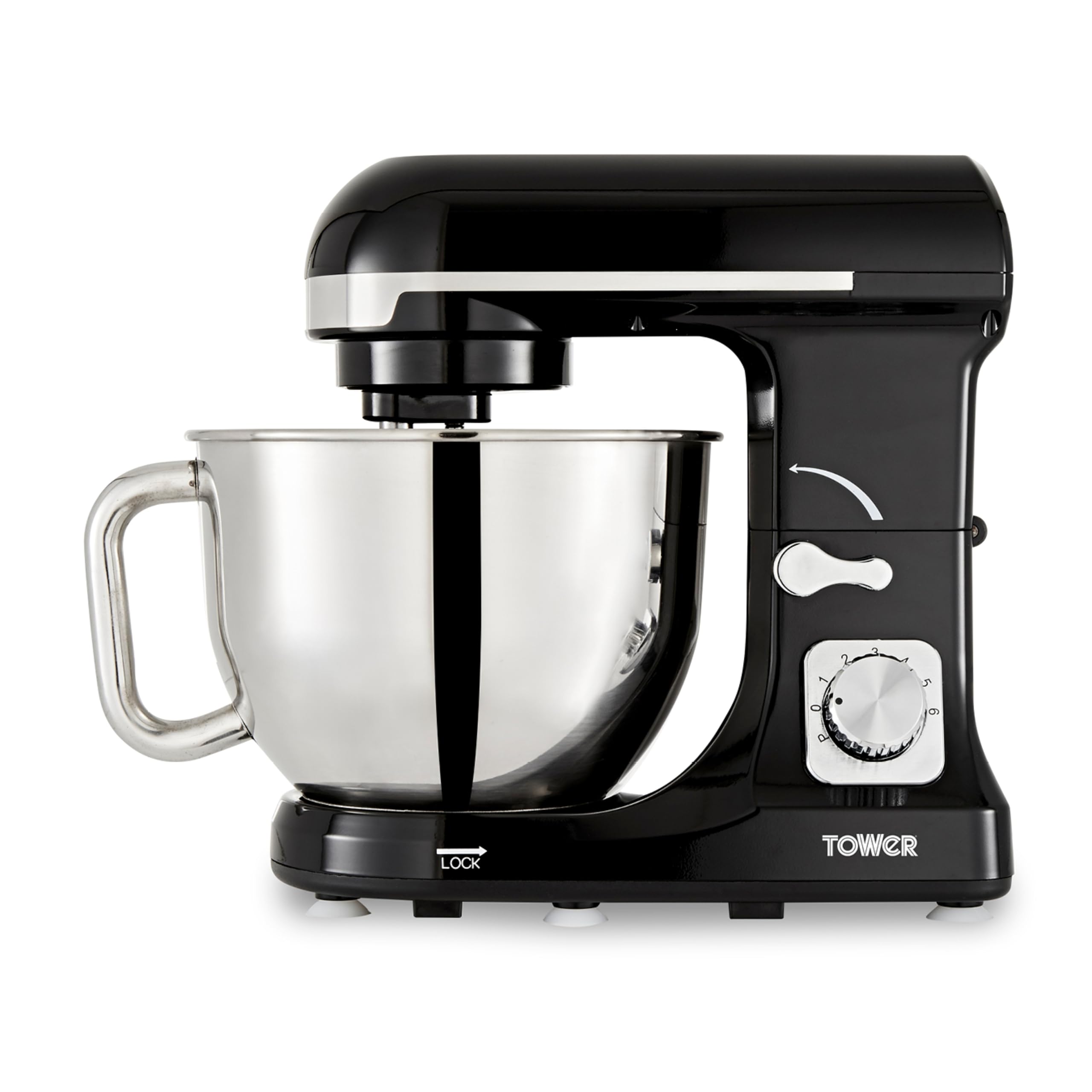 Tower T12033 3-in-1 Stand Mixer | 1000W 5L Food Processor - Black