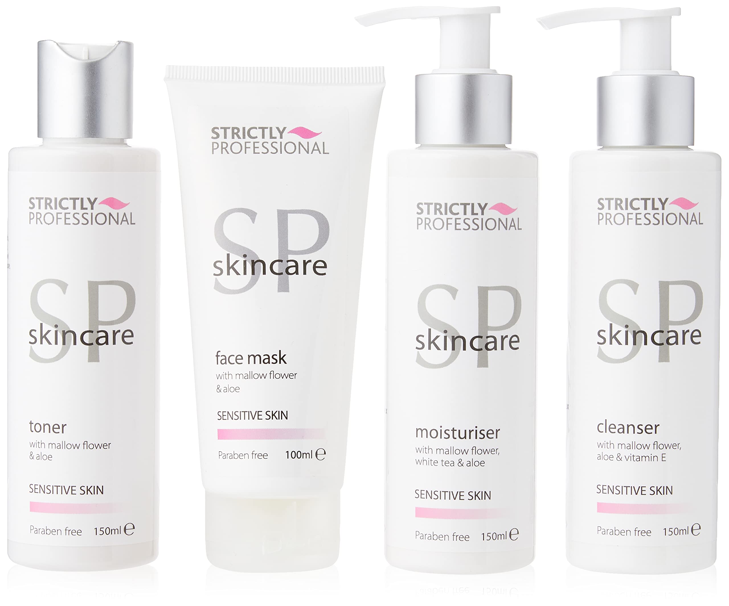Strictly Professional Sensitive Facial Care Kit - 4 Piece Salon Set