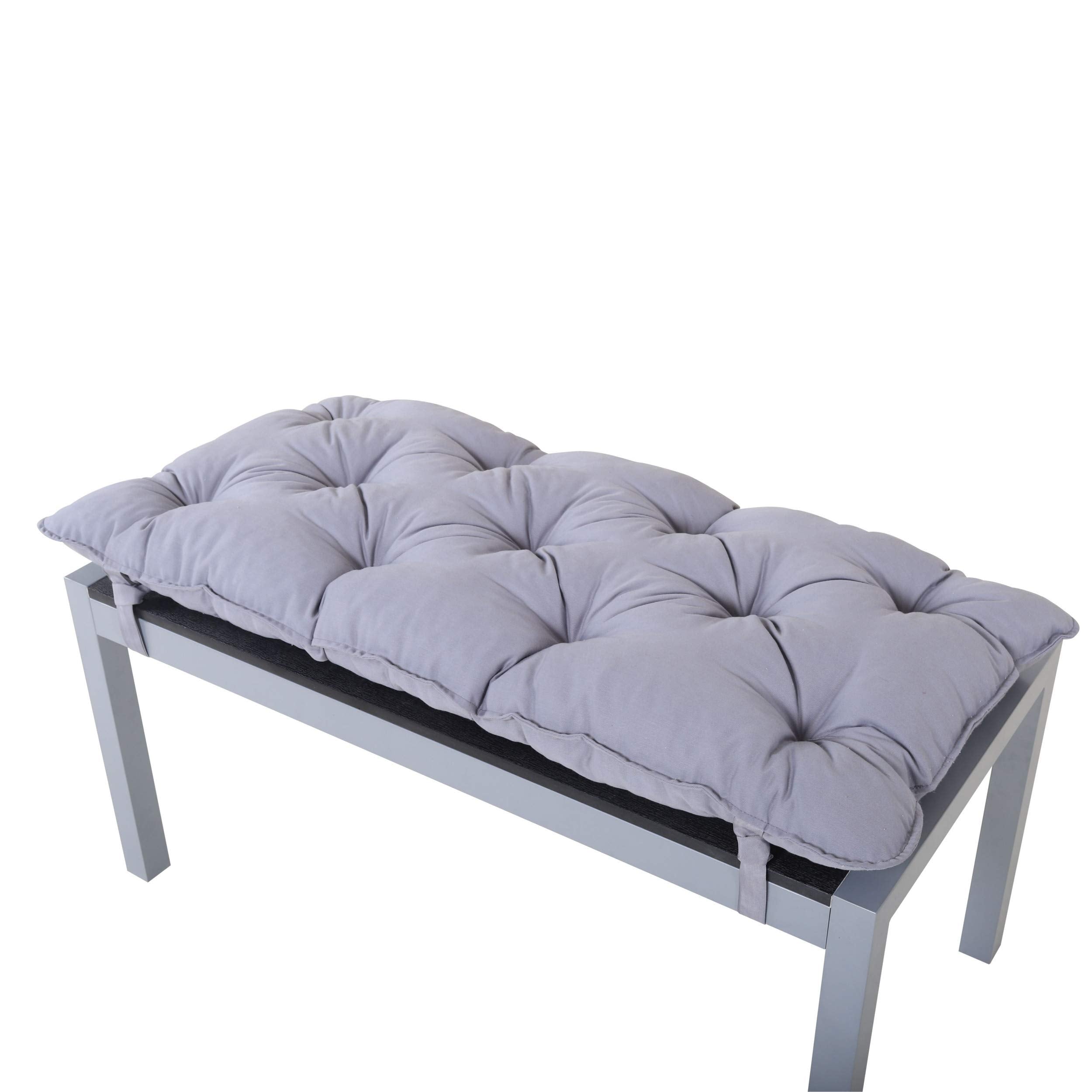 Chicreat Aluminium Garden Bench with Polywood Surface & Cushion