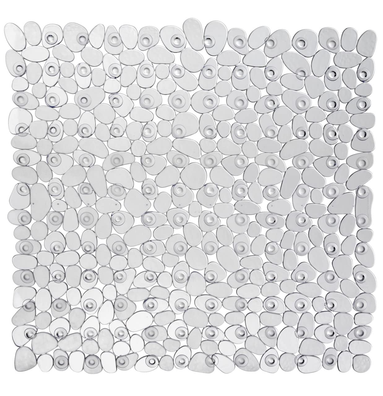 WENKO Paradise Anti-Slip Shower Mat – Transparent Plastic with Suction Cups