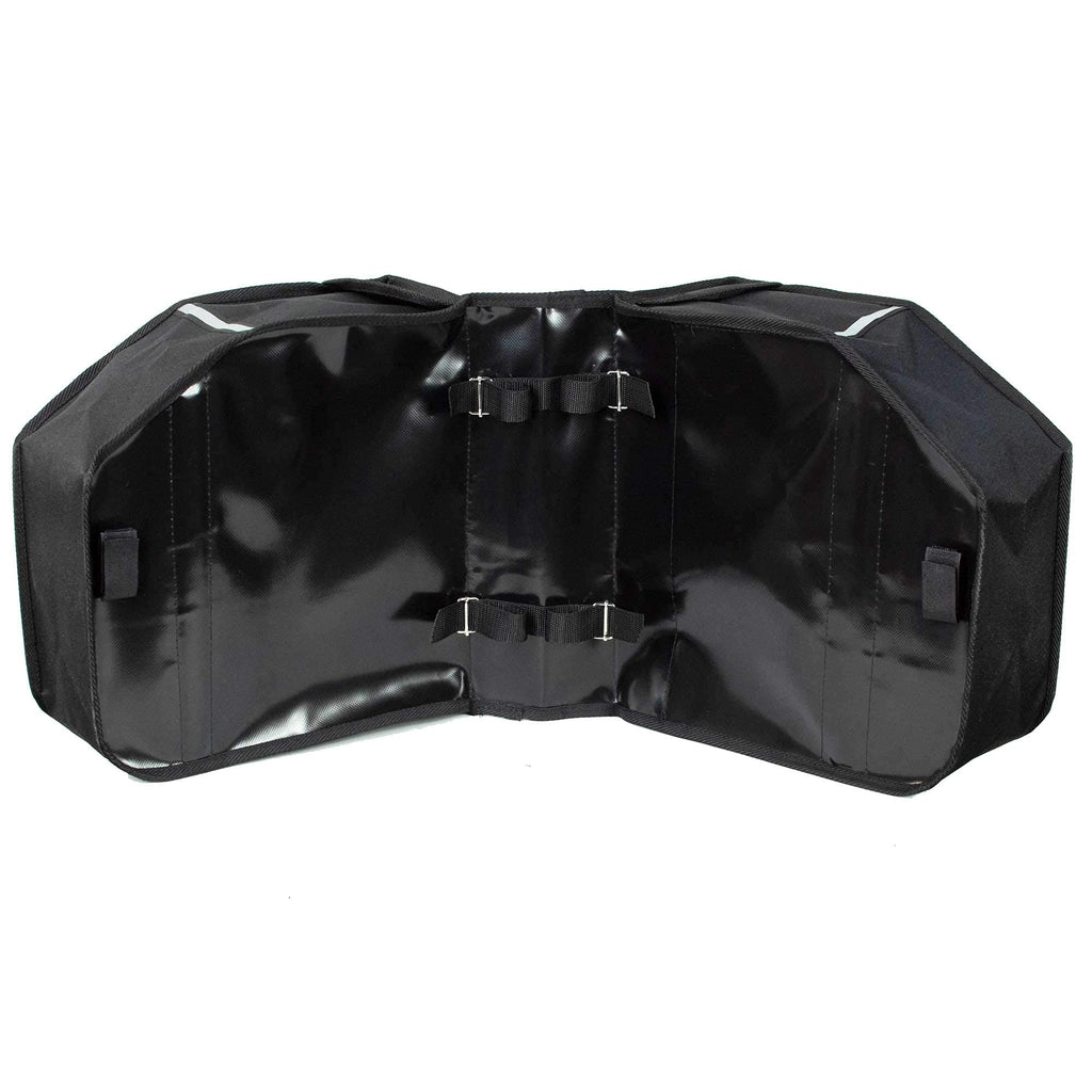 BikyBag Model M | Waterproof Double Bicycle Panniers - Black Rear Rack Bag