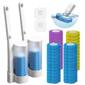 Disposable Toilet Brush Set | 2 Pack with 48 Scented Refills