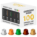 Grano Milano Variety Pack - 100 Aluminium Nespresso Compatible Pods
