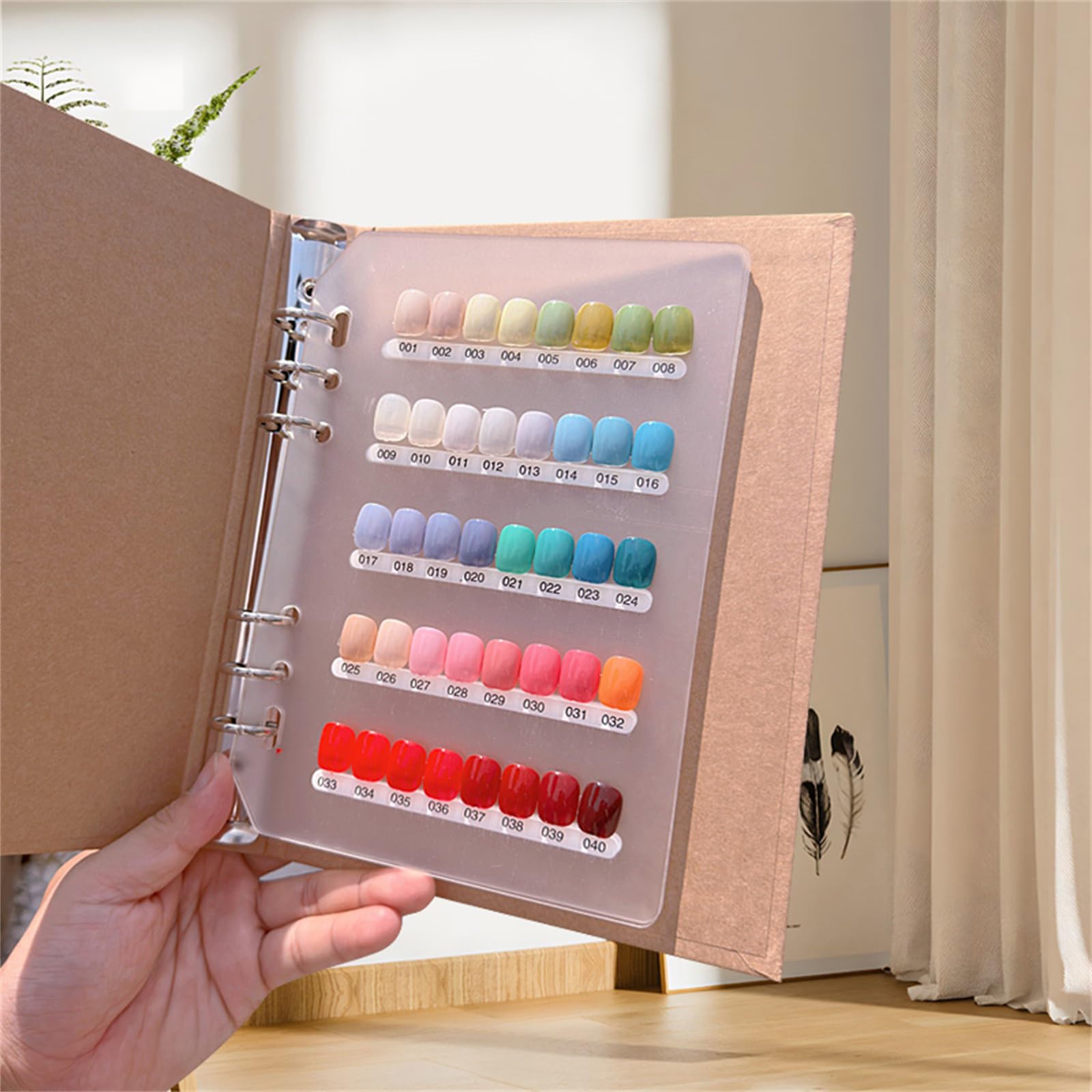 Nail Organizer Book | 120 Color Press-On Display Binder