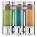 Pollock Wall Mounted Soap Dispenser – 3-Chamber No-Drill Shower Dispenser