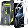 WSKEN iPhone 16/15 Screen Protector - 9H Tempered Glass 2-Pack