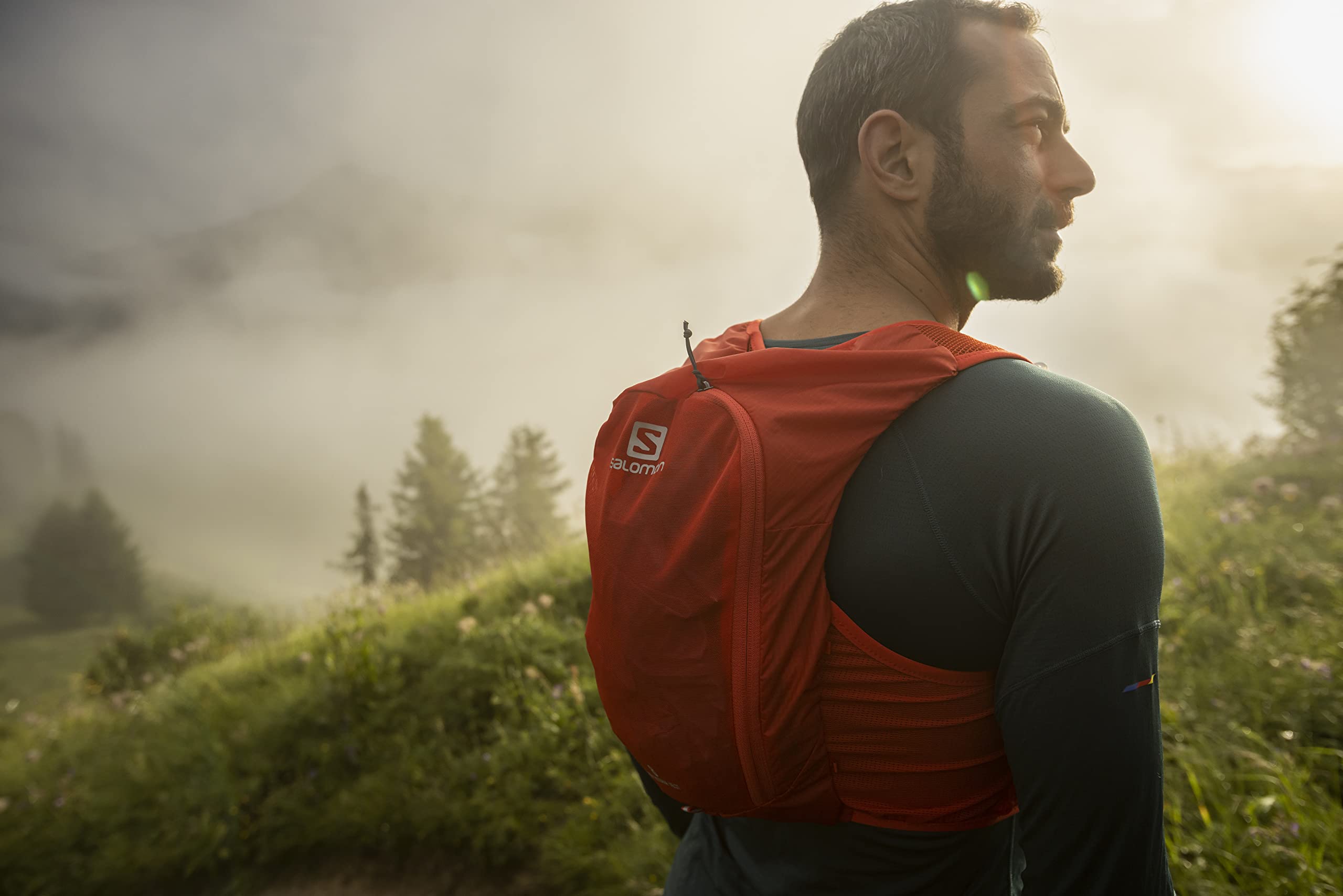 Salomon Adv Hydra Vest 8 – Unisex Trail Running Hydration Vest, Red