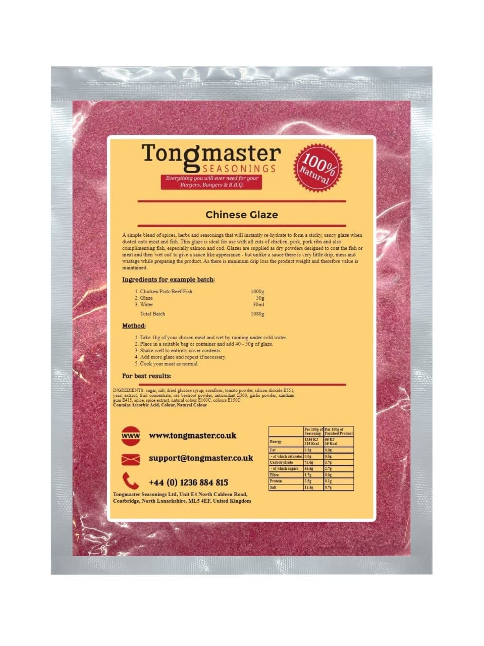 Chinese Meat Rub and BBQ Glaze - Gourmet Seasoning - 1kg