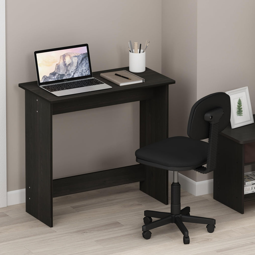 Furinno Simplistic Computer Desk – Compact Study Table, Espresso Wood
