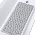 Yolife Non-Slip Natural Rubber Bathtub Mat – Extra Long 80x40cm Grey