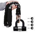 BIGLUFU Heavy Duty Motorcycle Chain Lock | 10mm Cut Proof Steel with U-Lock