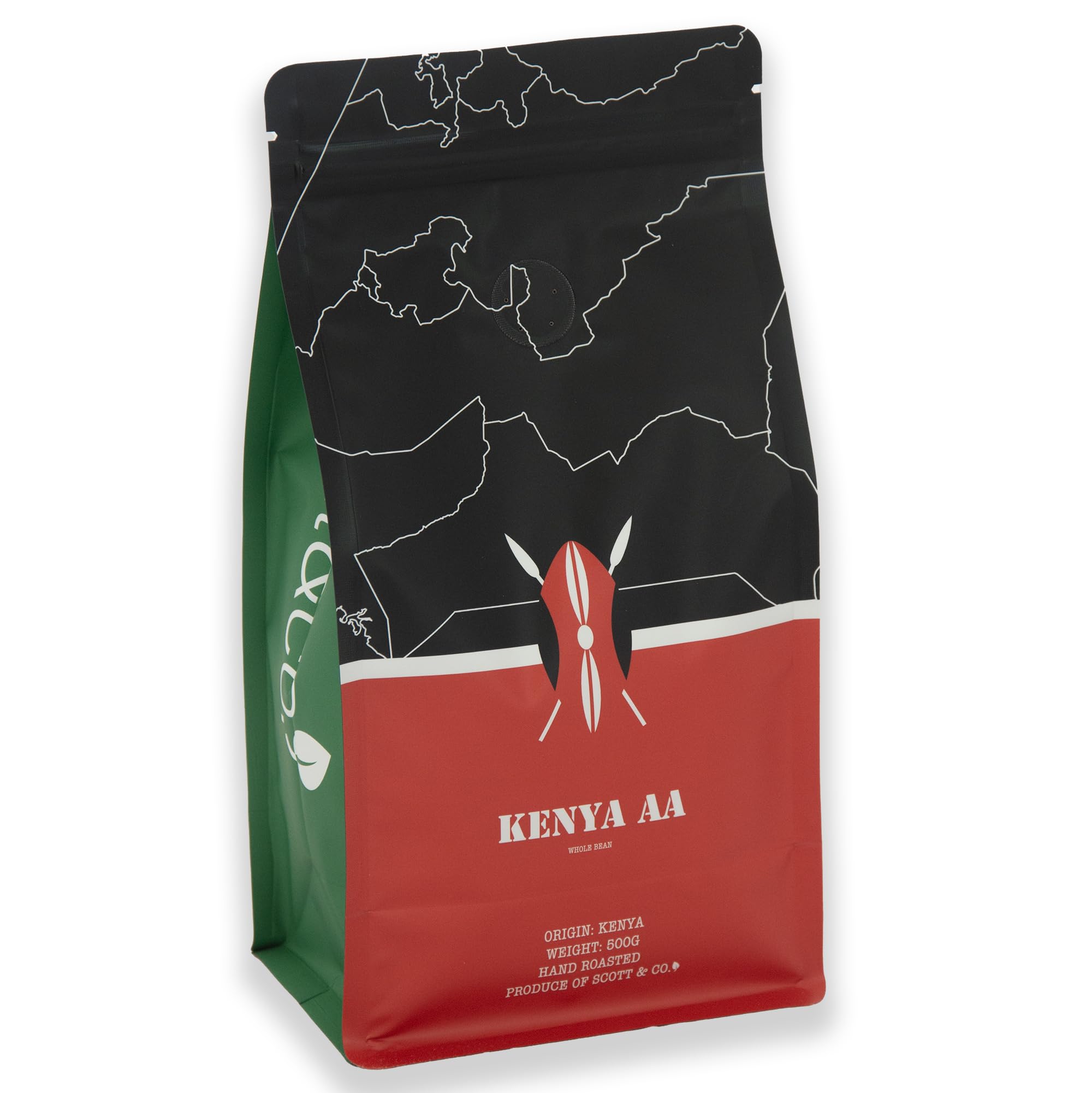 Scott&Co. Kenyan AA Whole Bean Coffee - Medium Roast Single Origin 500g