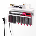 AXNSATRE Hair Dryer Holder for Dyson Airwrap & Supersonic - No Drill White